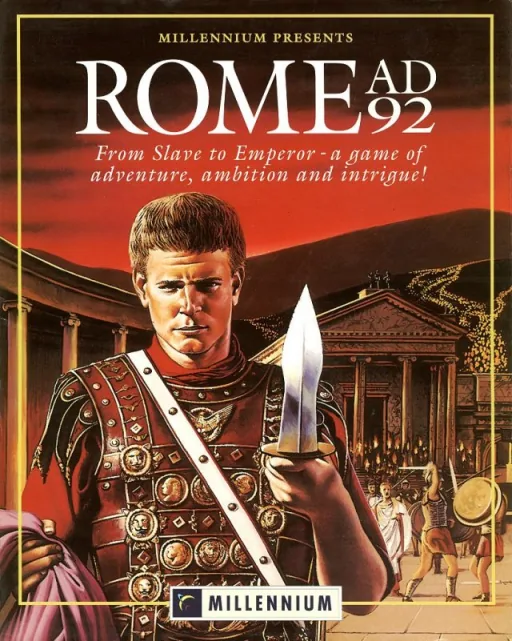 Rome AD 92 - The Pathway to Power cover art for Commodore Amiga