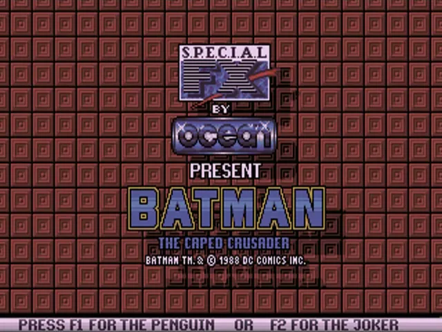 Batman - The Caped Crusader (Europe) (Budget - The Hit Squad) title screen