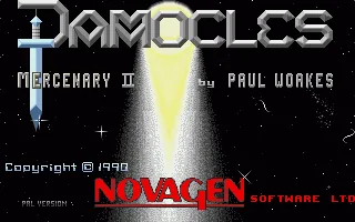 Damocles - Mercenary II - Mission Disk 1 (Europe) (En,Fr,De) (Addon) title screen