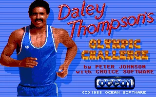 Daley Thompson's Olympic Challenge (Europe) (Budget - The Hit Squad) title screen