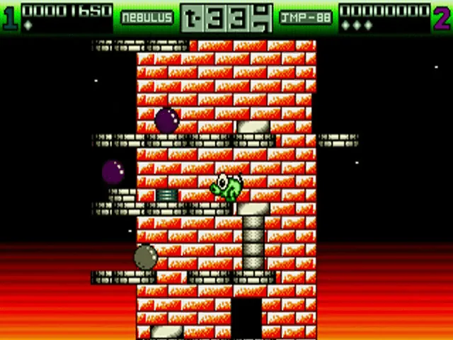 Nebulus (Europe) (Budget - Black Edition) screenshot