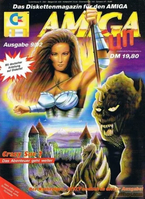 Crazy Sue II (Europe) (Coverdisk - Amiga Mania - Issue September '92) cover art for Commodore Amiga