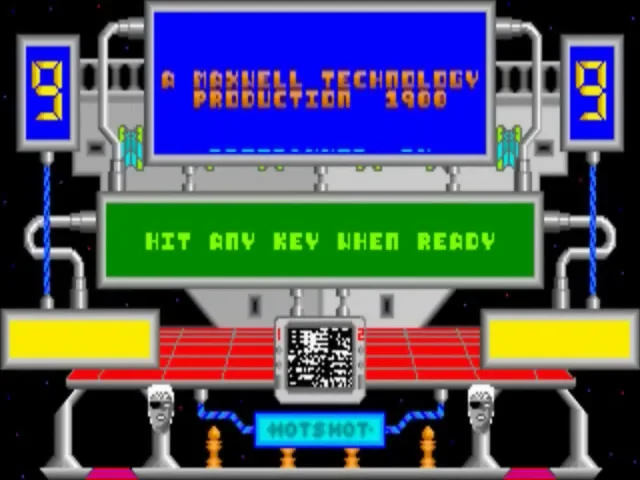 Hotshot (Europe) (Compilation - Hits for Six - Volume Two) title screen