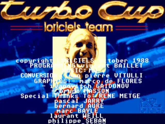 Turbo Cup (France) (v2.0) (Compilation - Sport's Best) title screen