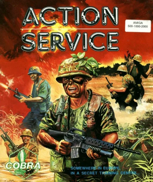 Action Service cover art for Commodore Amiga