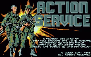 Action Service title screen