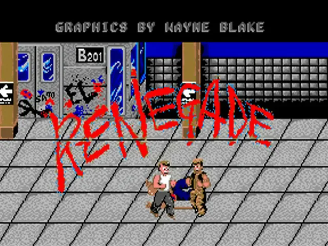 Renegade (Europe) (Budget - The Hit Squad) title screen