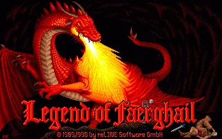 Legend of Faerghail (Europe) (v2.0e 1990-10-17) title screen