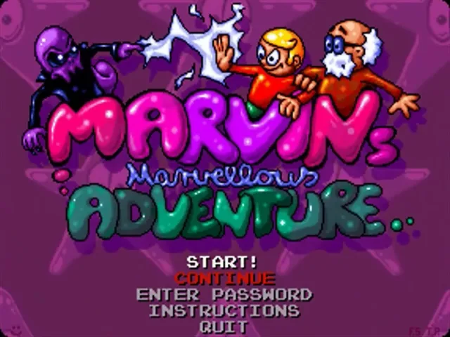 Marvin's Marvellous Adventure (Europe) (En,Fr,De,It) (AGA) title screen