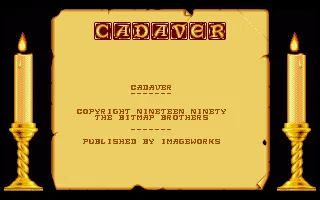 Cadaver + Cadaver - The Payoff (Europe) (En,Fr,De) (v1.03) (Budget - Kixx) title screen