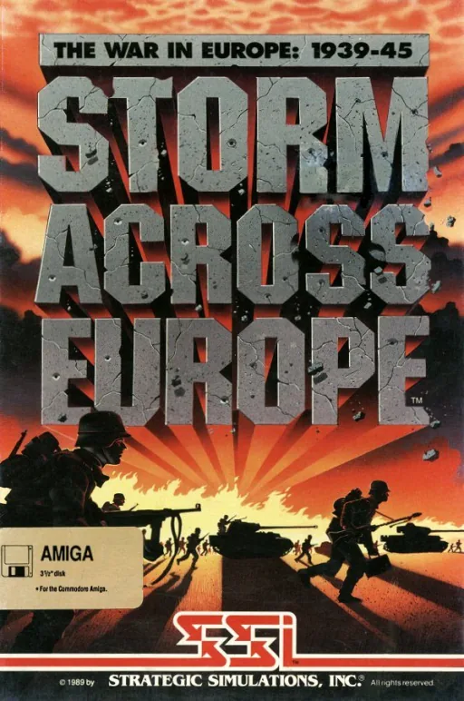 Storm Across Europe - The War in Europe - 1939-45 cover art for Commodore Amiga