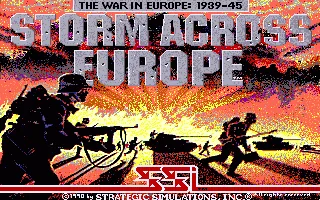 Storm Across Europe - The War in Europe - 1939-45 title screen