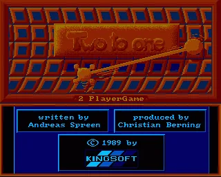 Two to One title screen