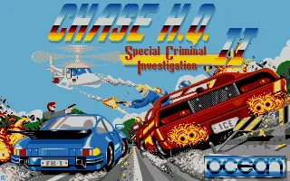 Chase H.Q. + Hard Drivin' (Europe) (Compilation - Wheels of Fire - The Ultimate Driving Compilation) title screen