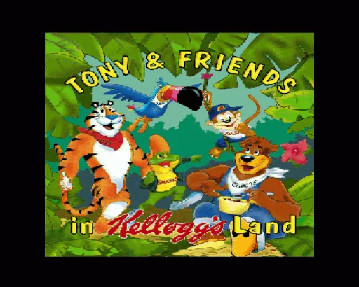 Tony and Friends in Kellogg's Land (Germany) (Coverdisk - Sundancer) title screen