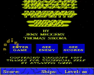 Iridon title screen