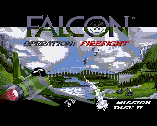 Falcon - Mission Disk Vol. II (Europe) (Addon) title screen