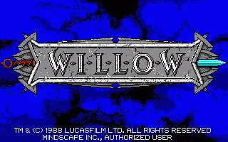 Willow title screen