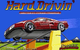 Hard Drivin' + Toobin' (Europe) (Compilation - TNT) title screen