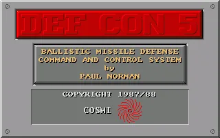 Def Con 5 title screen
