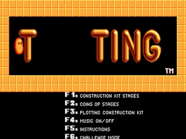 Plotting title screen