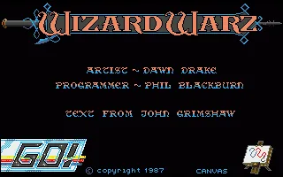 Wizard Warz title screen