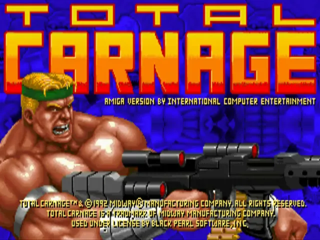 Total Carnage title screen