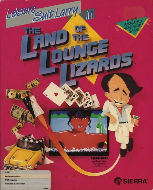 Leisure Suit Larry 1 - In the Land of the Lounge Lizards (Europe) (v1.000 7.4.1991) cover art for Commodore Amiga