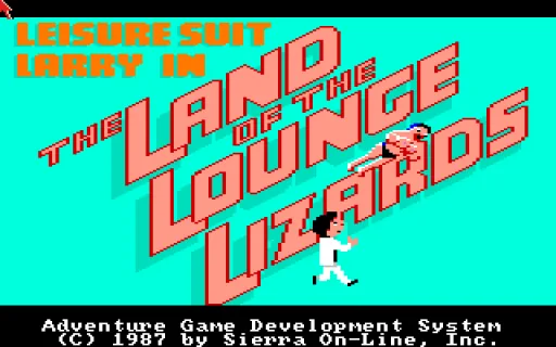 Leisure Suit Larry 1 - In the Land of the Lounge Lizards (Europe) (v1.000 7.4.1991) title screen