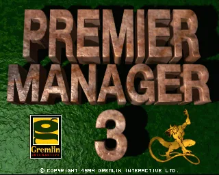 Premier Manager 3 Deluxe title screen