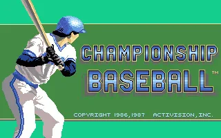 GFL Championship Baseball title screen