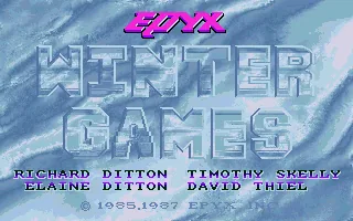 Winter Games (Europe) (Compilation - Winter Gold) title screen