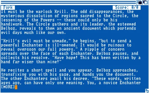 The Lost Treasures of Infocom title screen