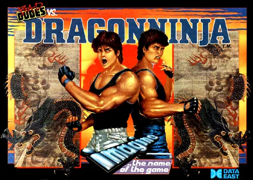 Bad Dudes vs. Dragon Ninja cover art for Commodore Amiga