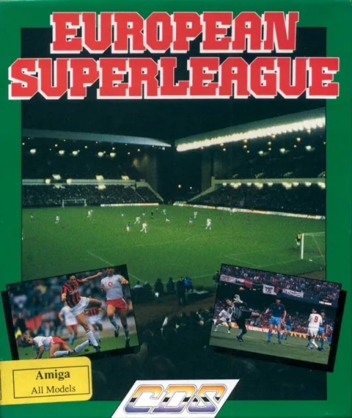 European Superleague cover art for Commodore Amiga