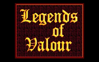 Legends of Valour - Volume 1 - The Dawning (Europe) (Menu - DOS) title screen