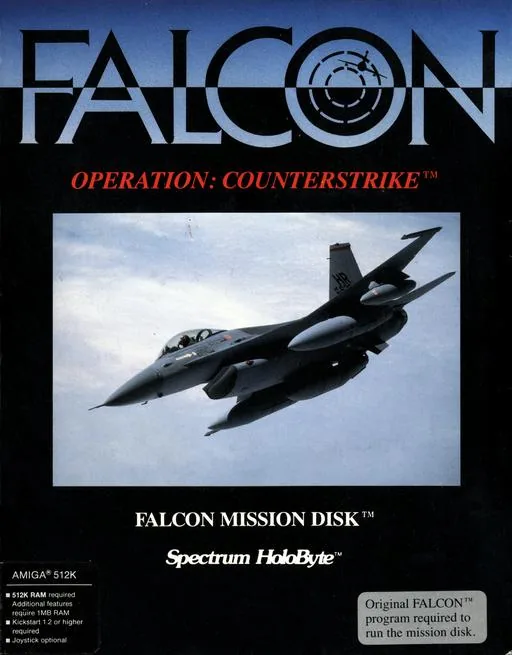 Falcon Mission Disk - Operation Counterstrike (USA) (Addon) cover art for Commodore Amiga