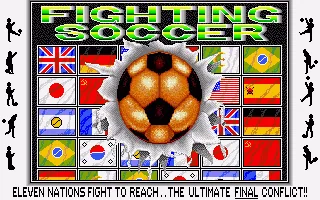 Fighting Soccer title screen