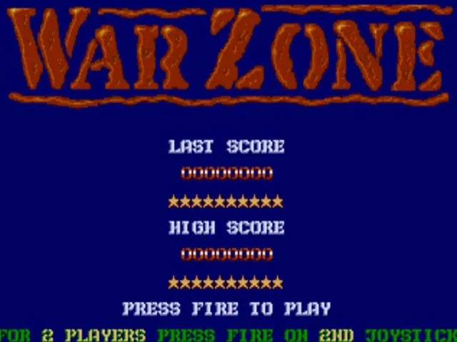 War Zone title screen