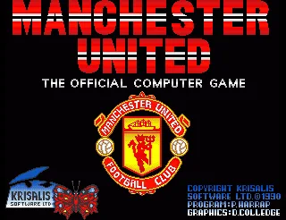 Manchester United - The Official Computer Game (Europe) (Budget - GBH) title screen