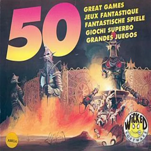50 Great Games cover art for Commodore Amiga