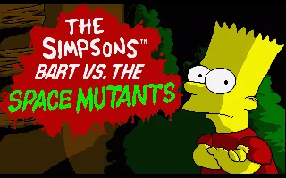Simpsons, The - Bart vs. The Space Mutants (Europe) (Amiga 500 Plus Bundle - Cartoon Classics) title screen