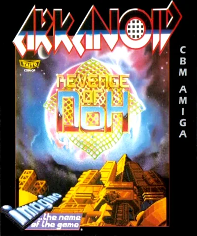 Arkanoid - Revenge of Doh (Europe) (Budget - The Hit Squad) cover art for Commodore Amiga