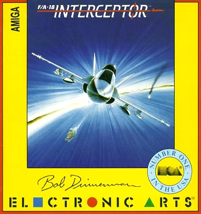 FA-18 Interceptor cover art for Commodore Amiga