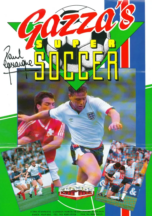 Bodo Illgner's Super Soccer cover art for Commodore Amiga