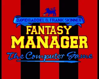 Fantasy Manager - The Computer Game title screen