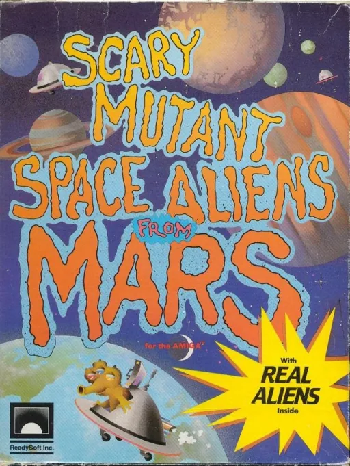 Scary Mutant Space Aliens from Mars cover art for Commodore Amiga