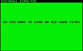 Football Director II (Europe) (En,Fr,De,Es,It) (v2.06D) (CDS) title screen