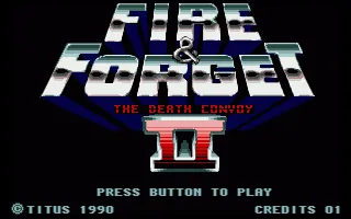 Fire & Forget II - The Death Convoy title screen