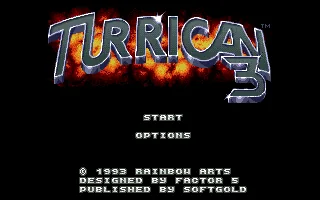 Turrican III - Payment Day title screen